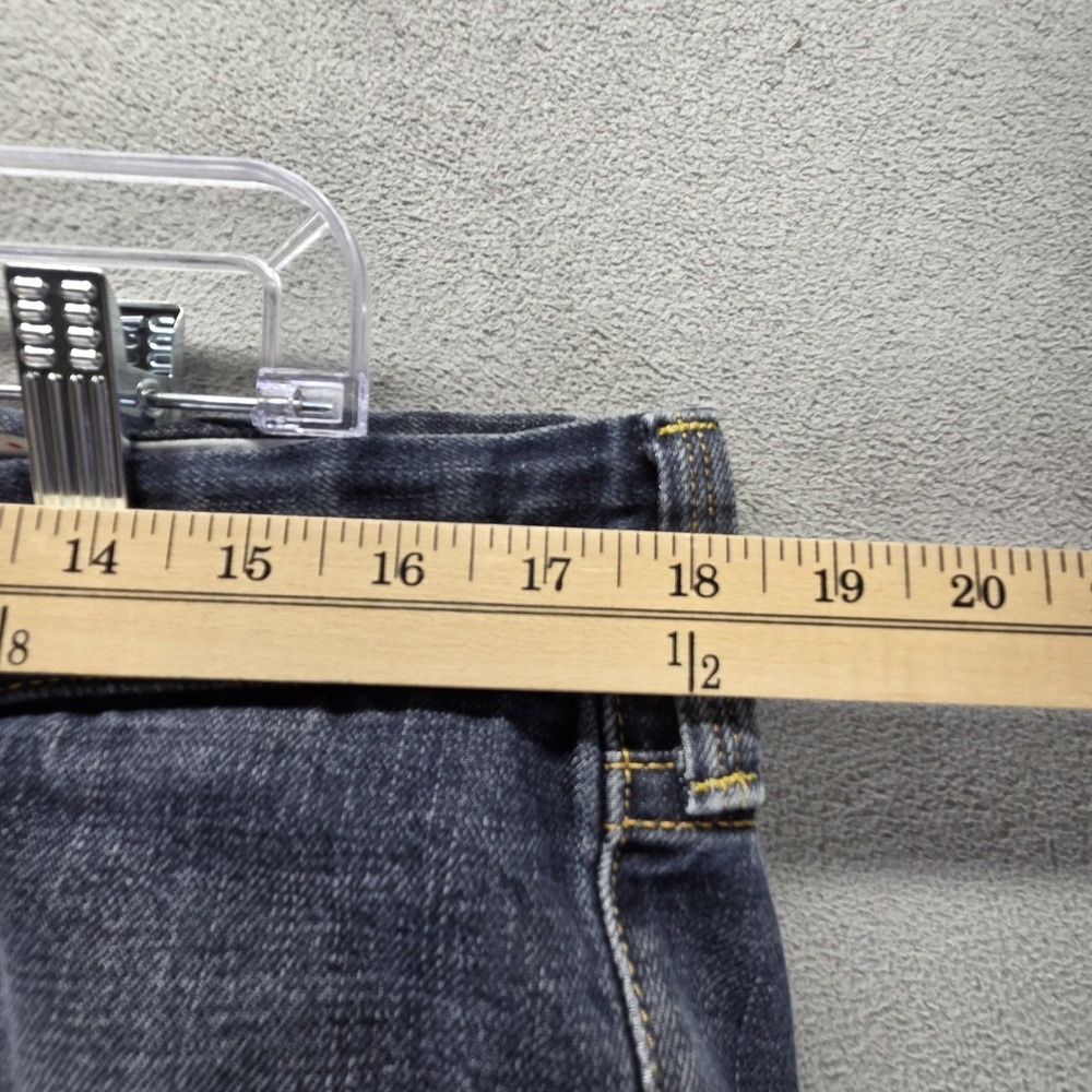 Selvedge Jeans Mens 33x34 Blue Pepe Crunch DLX Button Fly Regular Straight - Picture 3 of 16